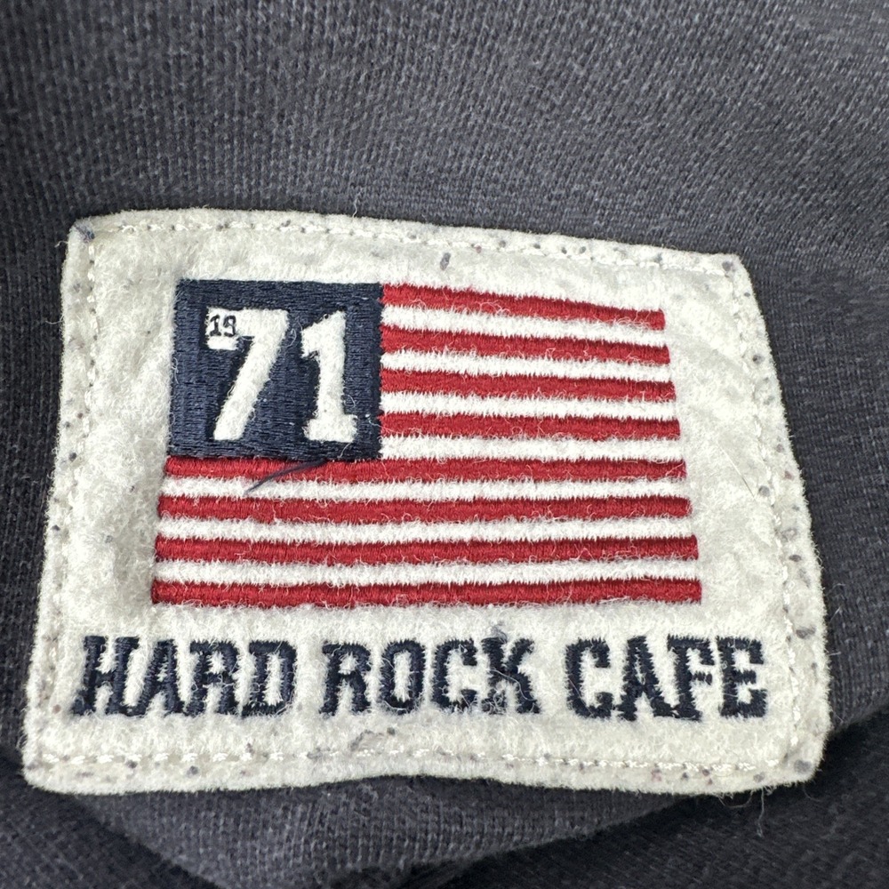 VTG Hard Rock Cafe Hollywood Crewneck Sweatshirt Men Large Flag Embroidery - Picture 3 of 16